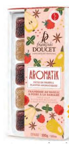 100g Doucet Pates de Fruits "Raspberry with Basil, Pear with Star Anise"