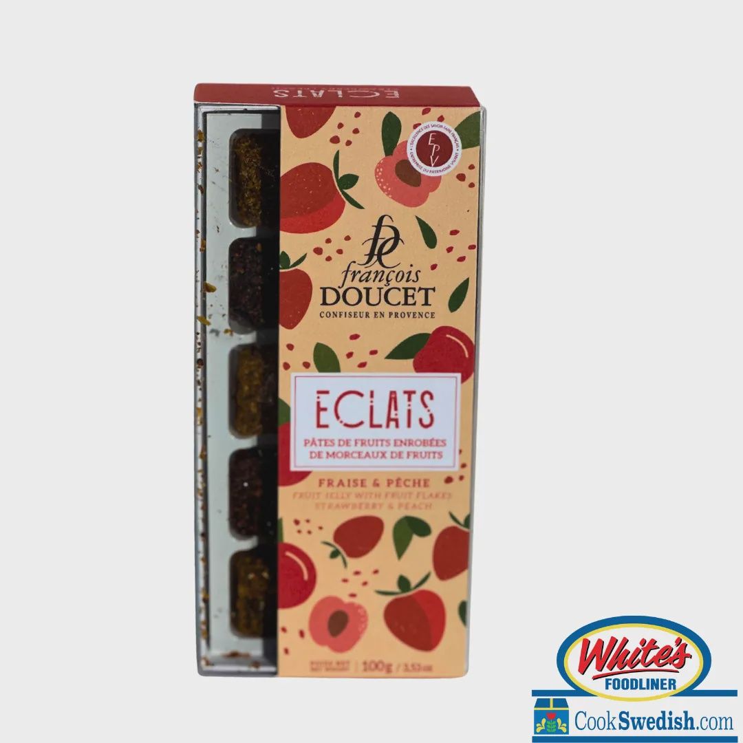 100g Pates de Fruits "Strawberry &amp; Peach w/ Crunchy Fruit Flakes"