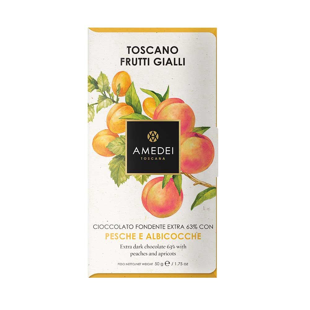 50g Amedei Toscano "Frutti Gialli" Dark Chocolate w/ Peach and Apricot 63%