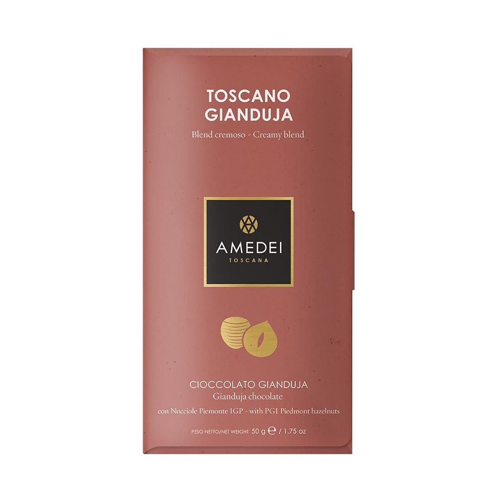 50g Amedei Toscano "Gianduja" Chocolate Bar