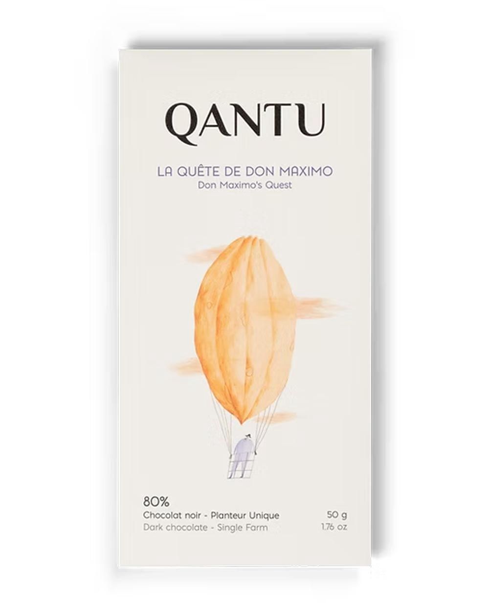 50g Qantu "Don Maximo’s Quest 80%" Dark Chocolate Bar (Limited Edition)