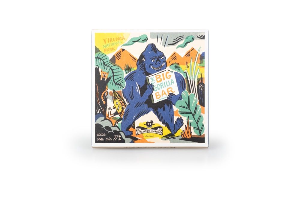 70g Rózsavölgyi Csokoládé "Big Gorilla Bar Virunga Congo 77%"