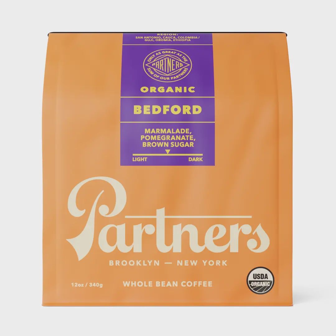 12oz Partners Coffee Roasters "Bedford Organic" Whole Bean