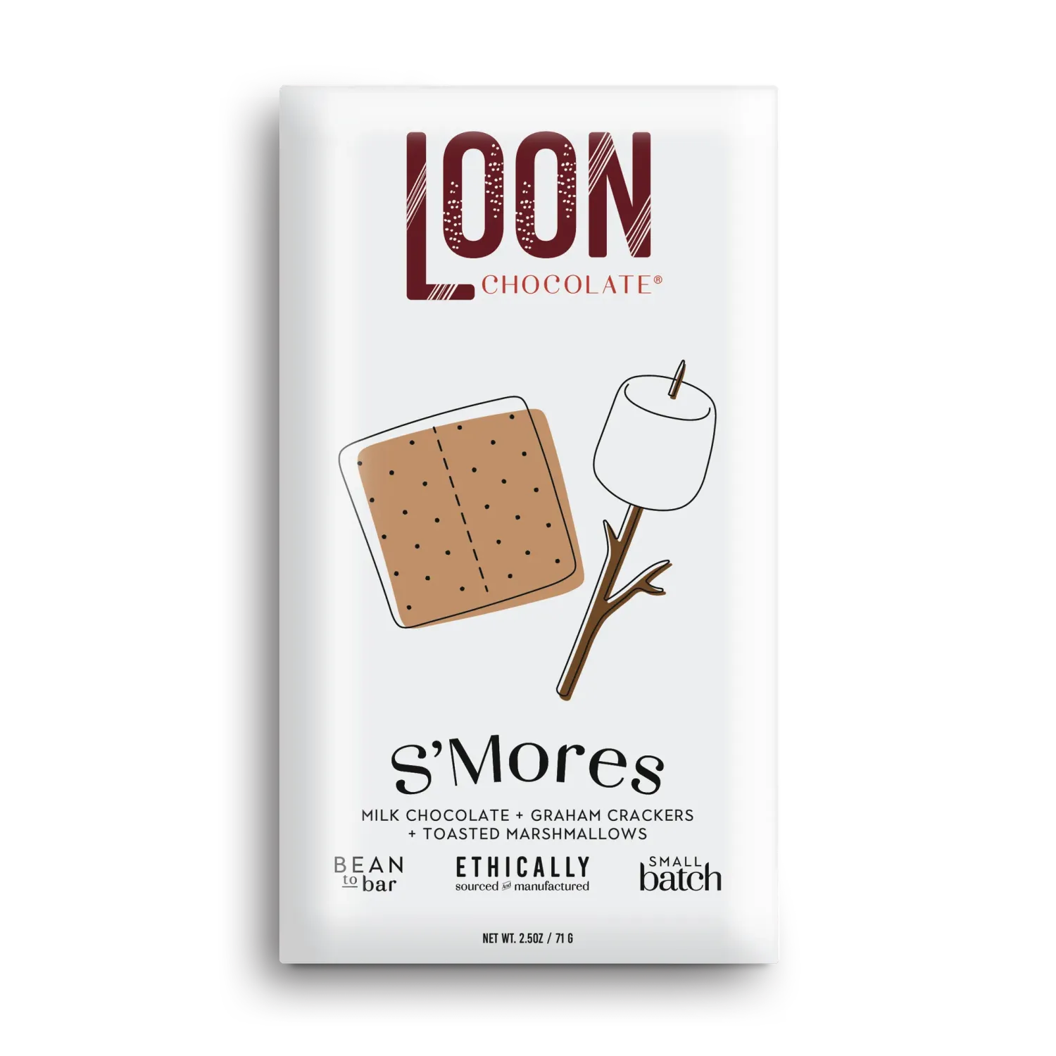 2.5oz Loon "Milk Chocolate S'Mores Bar" (Limited Edition)