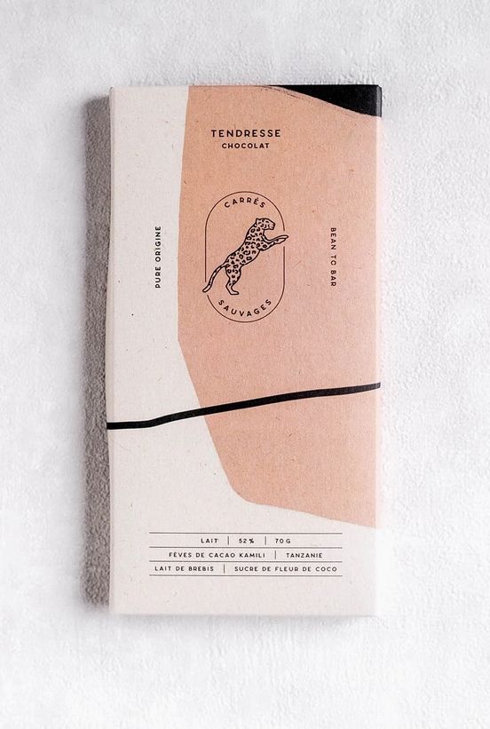 2.47oz Carrés Sauvages "Tenderness - Sheep's Milk Chocolate"