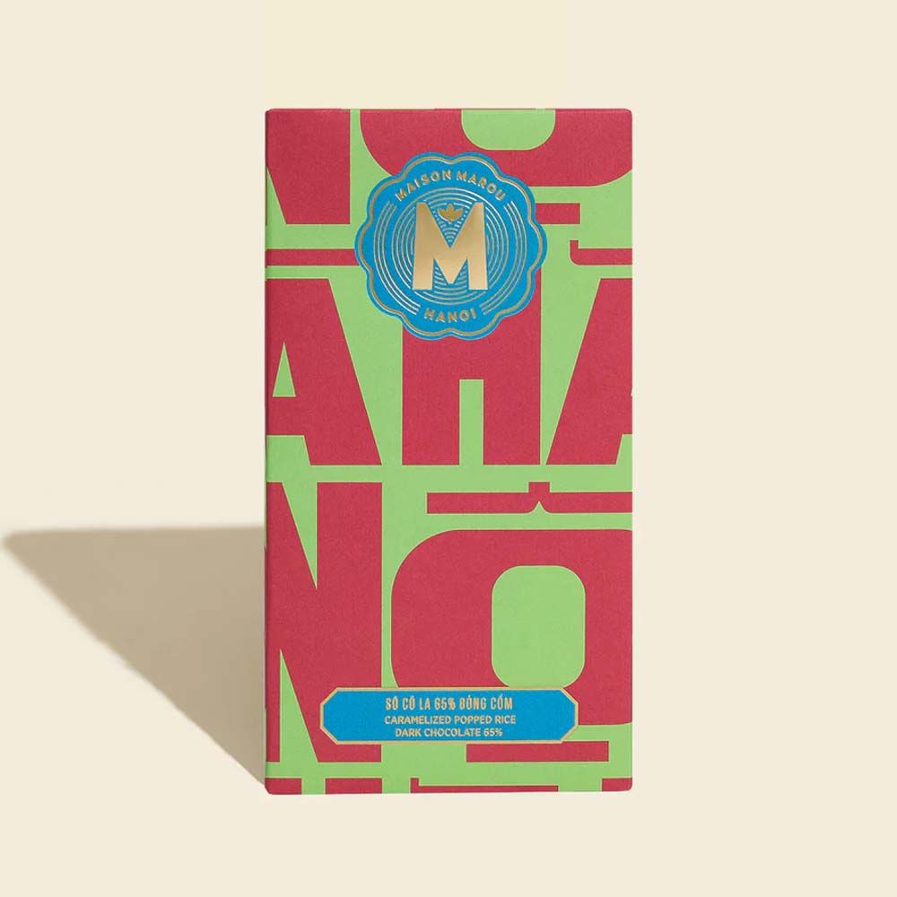 80g Marou "So Co La Edition Caramelized Popped Rice 65%" Chocolate Bar