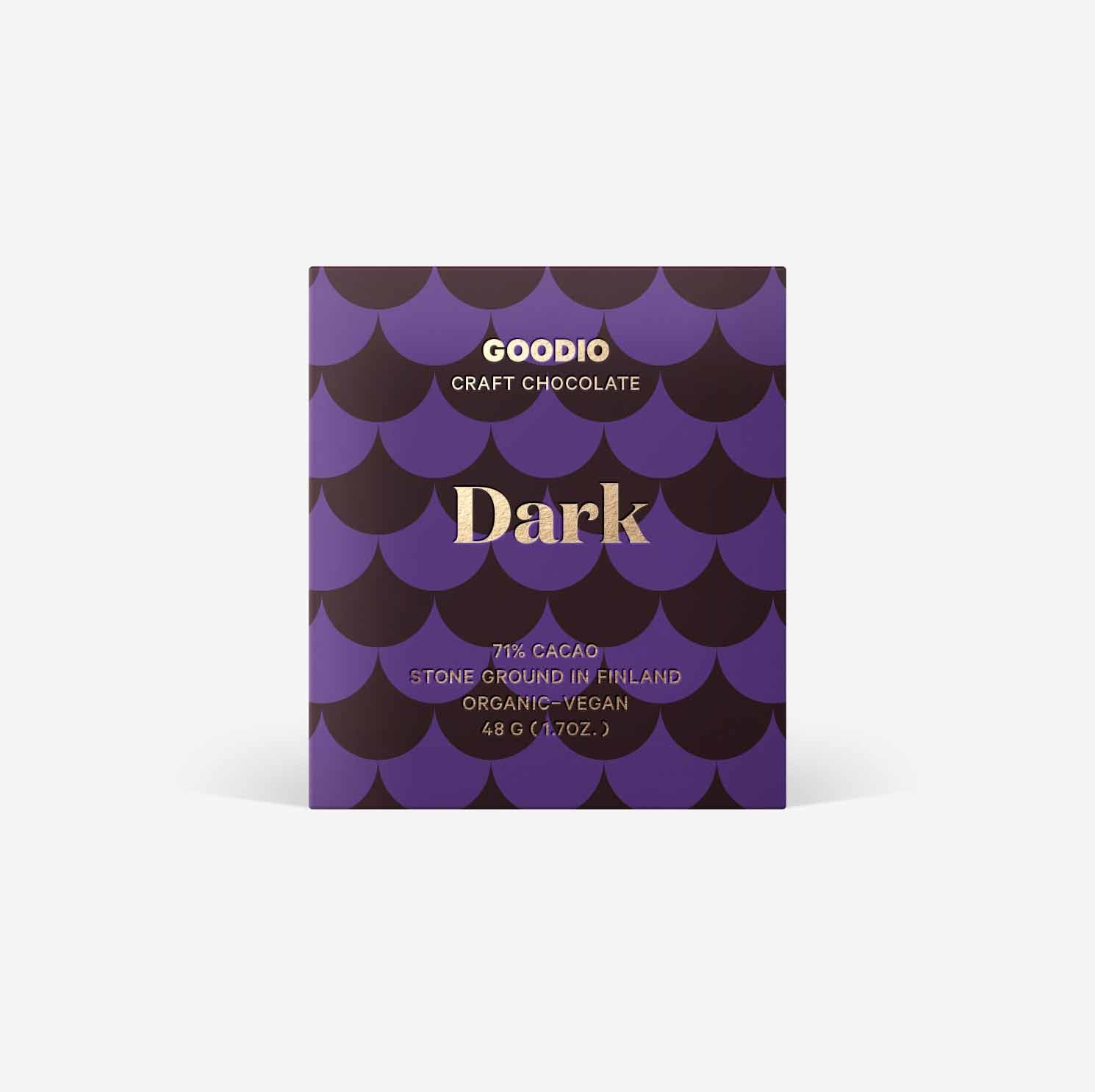 48g Goodio "Dark 71%" Chocolate Bar