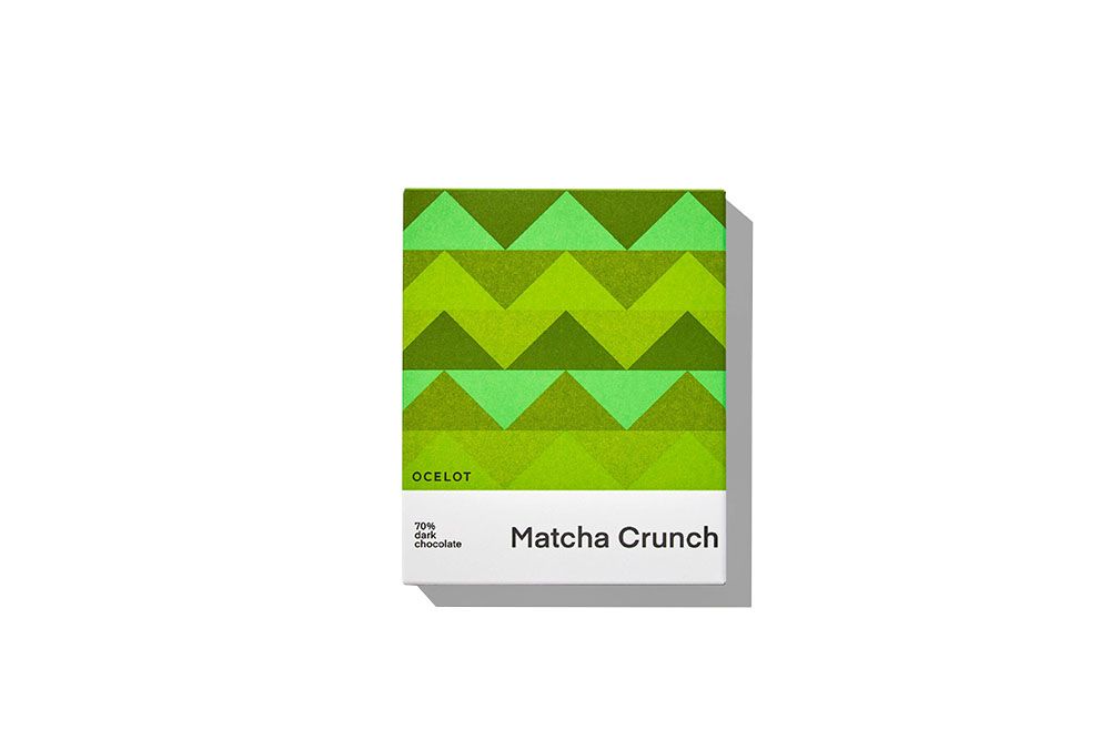 70g Ocelot "Matcha Crunch 70%" Chocolate Bar