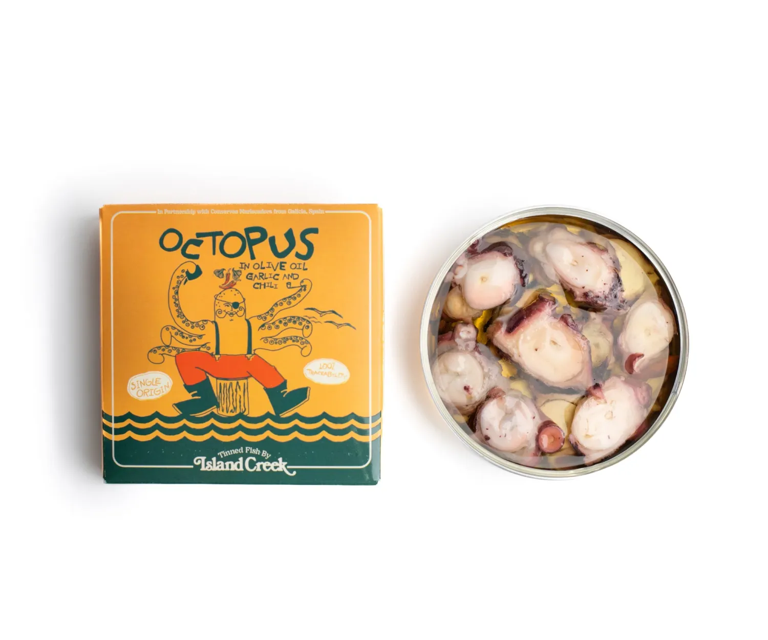 3.9oz Island Creek Oysters x Mariscadora "Octopus in Oil, Garlic &amp; Chili"