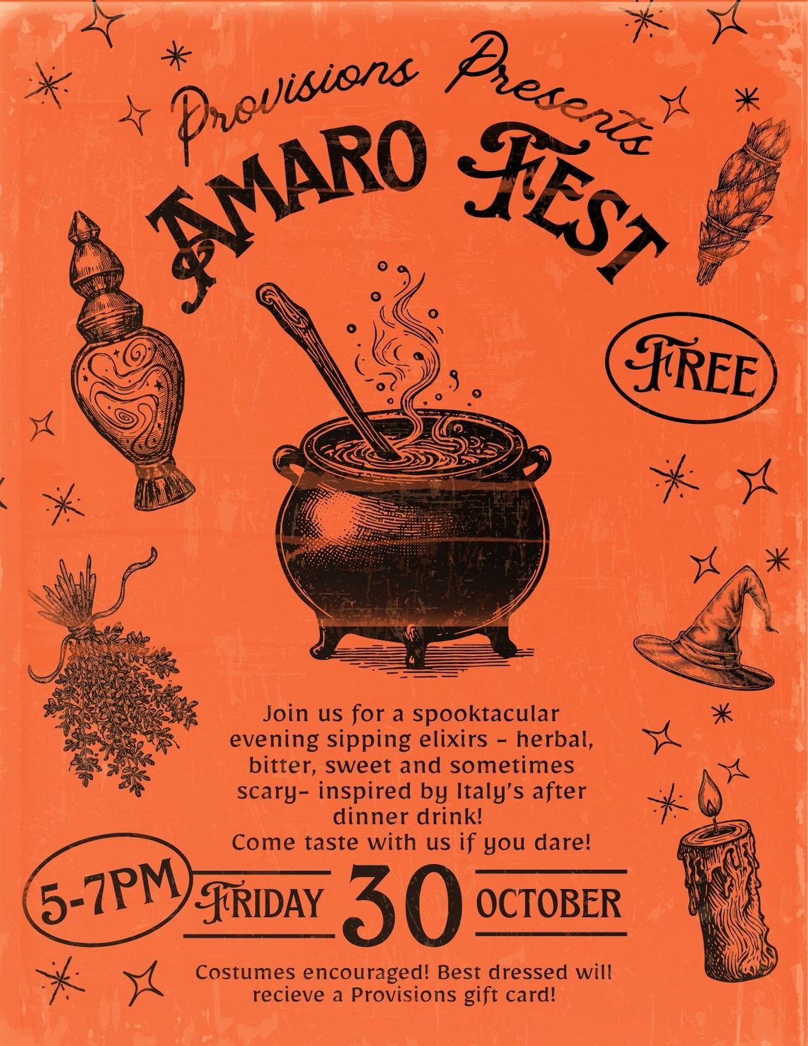 Free "Amaro Fest" - October 30th