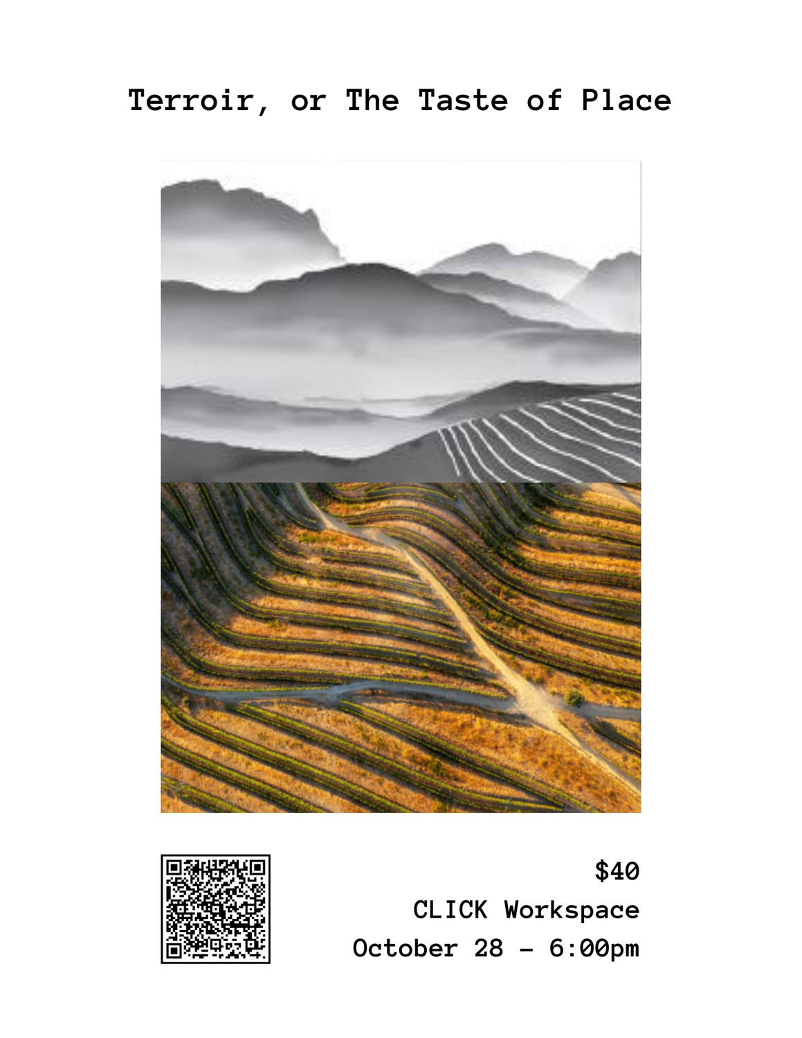 Wine Class: "Terroir, or The Taste of Place" - October 28