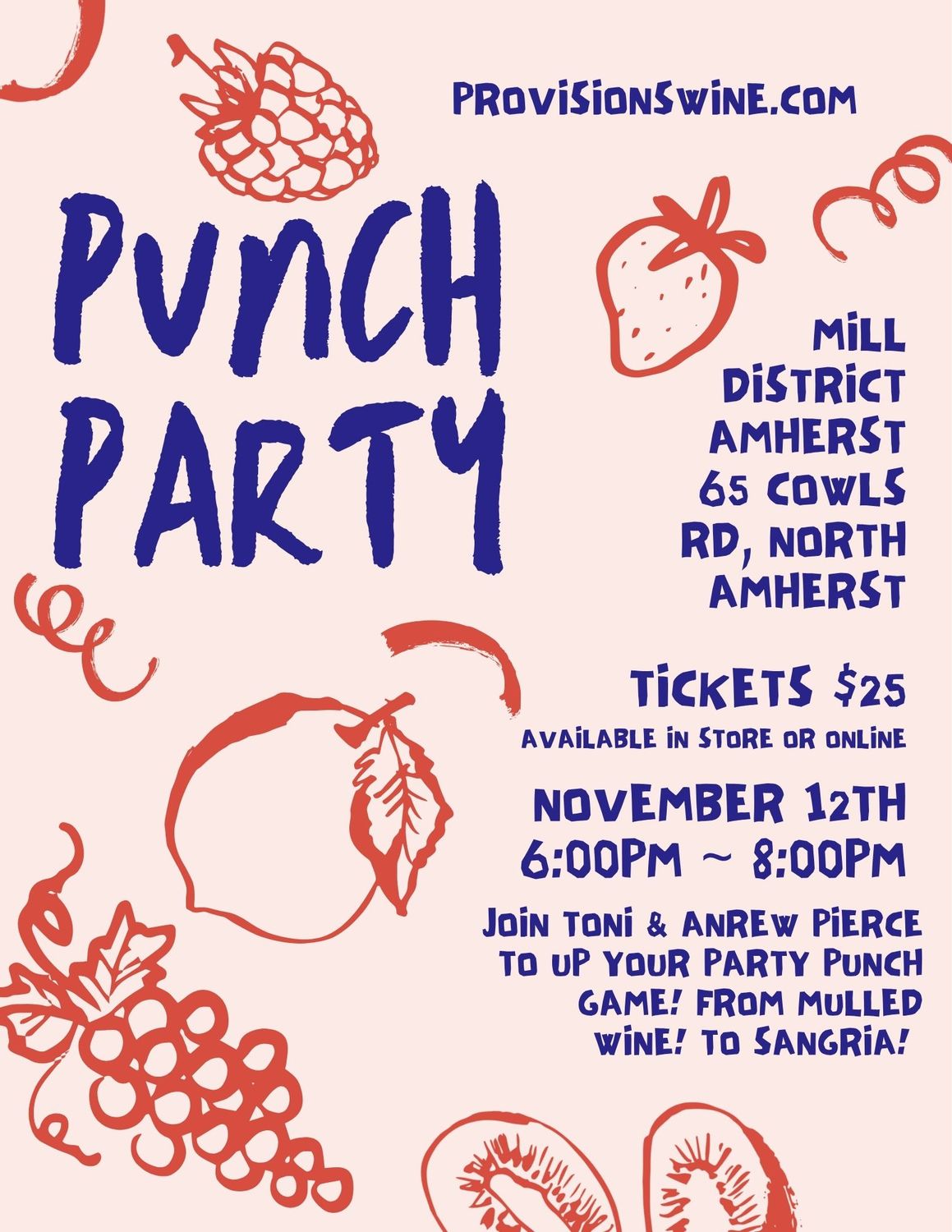 Punch Party Amherst Nov. 12th
