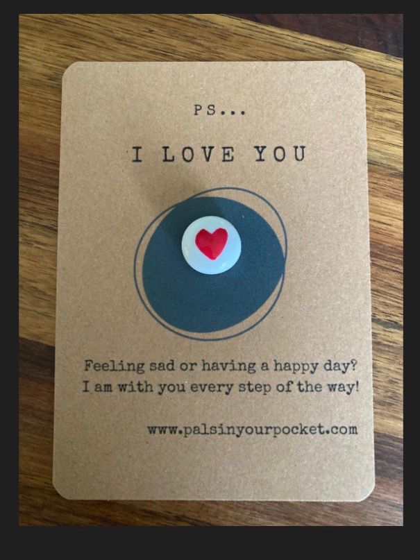 Love You Card And Pebble