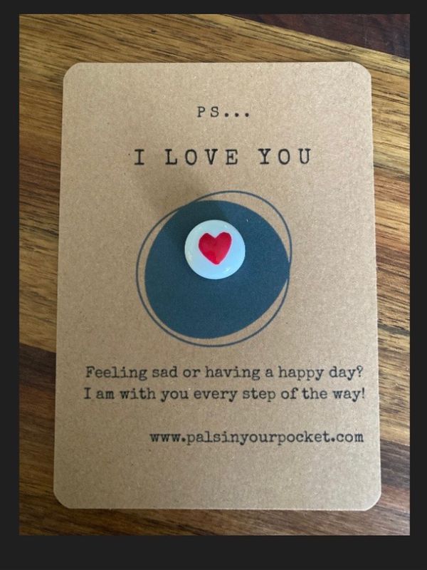 Love You Card And Pebble