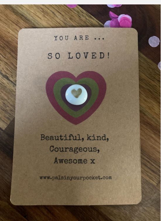 So Loved! Gold Heart.