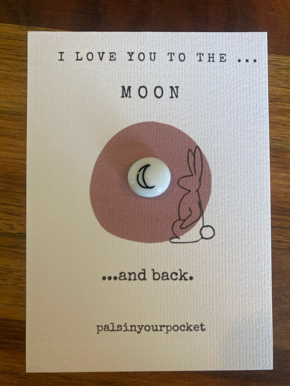 Moon. Moon And Back. Card Gift.