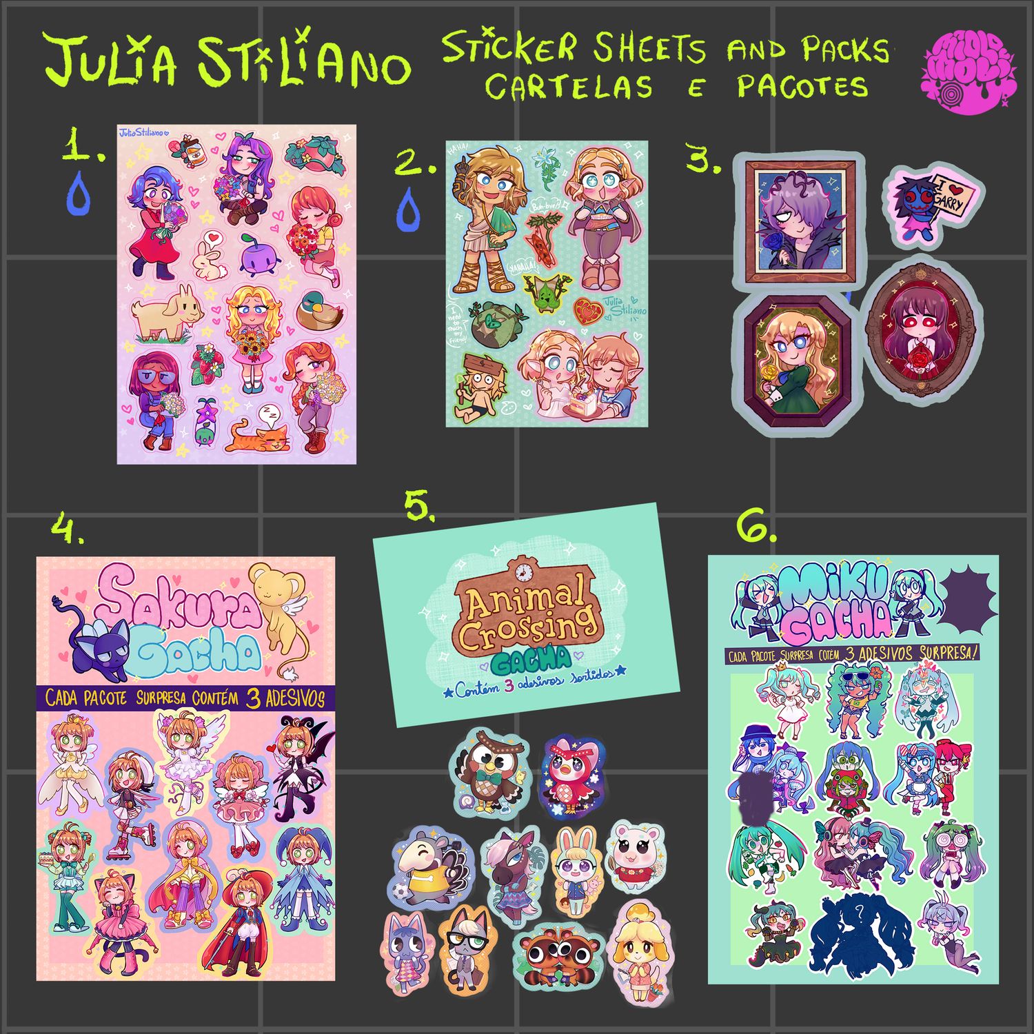 🆕⭐STICKER SHEETS and PACKS⭐