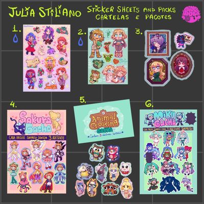 🆕⭐STICKER SHEETS and PACKS⭐