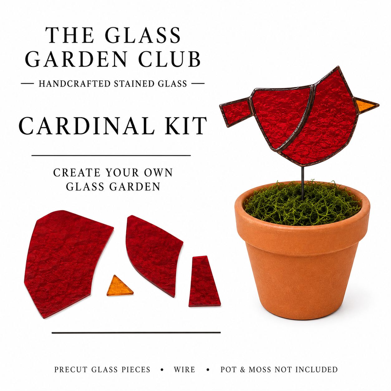 Kit: Cardinal Plant Stake