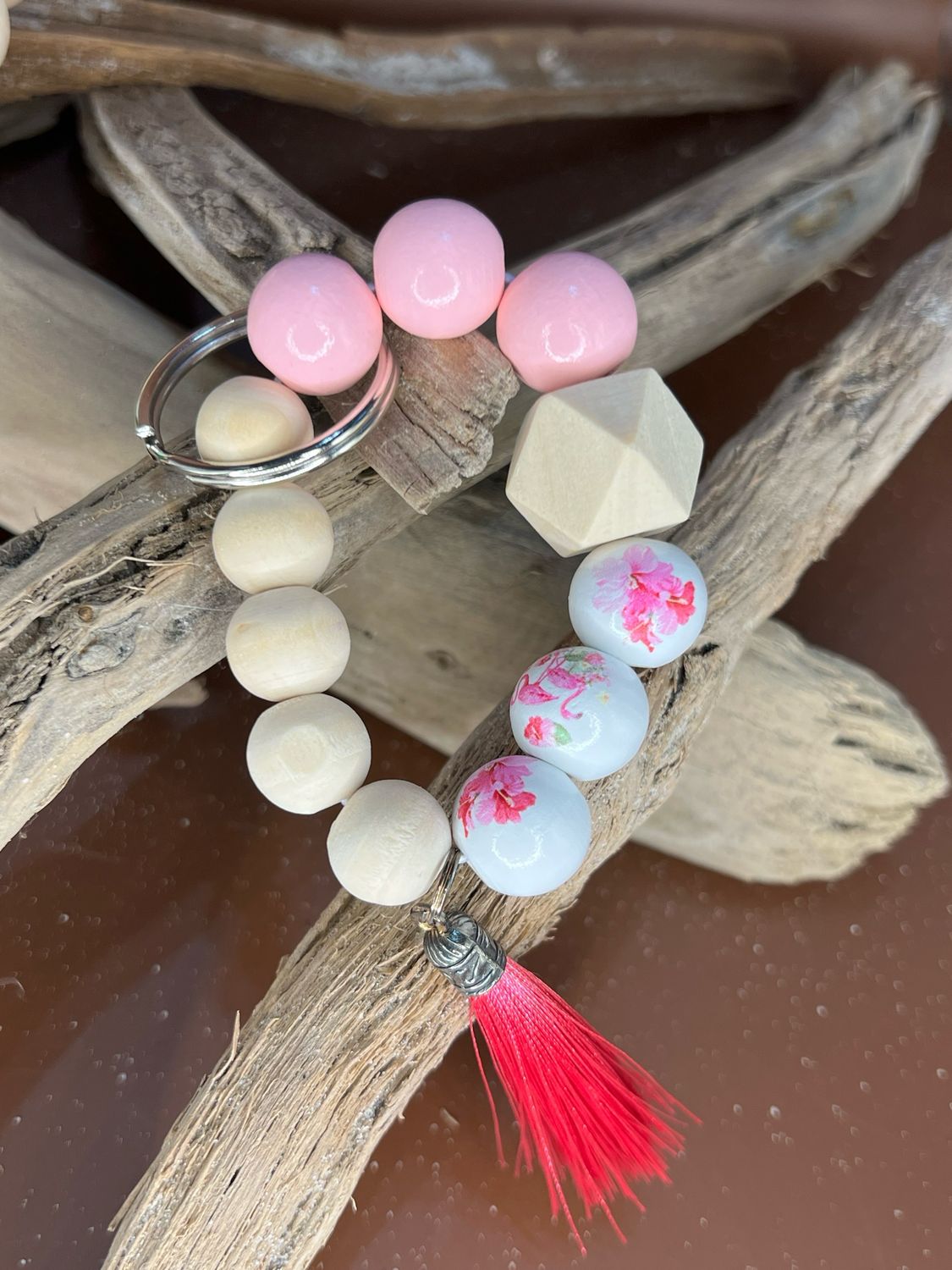Pink Bracelet Keychain