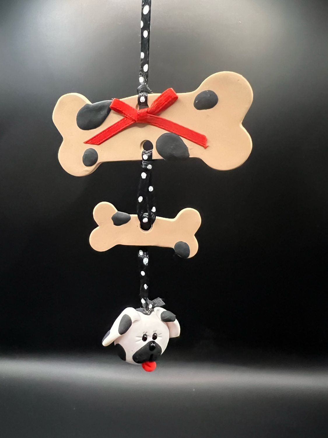 Dog Bone Christmas Ornament Dalmatian