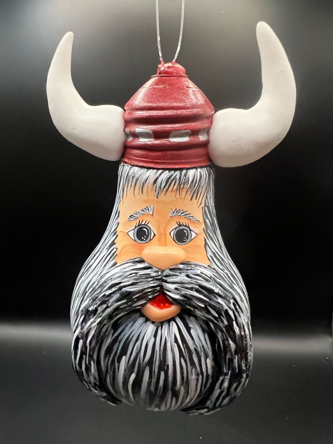 Viking Lightbulb Christmas Ornament