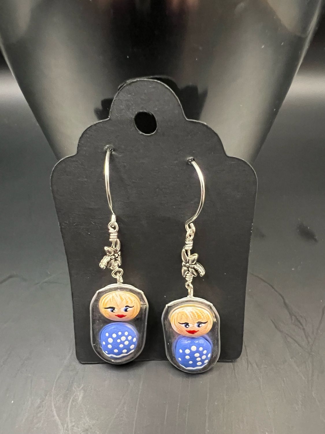 Pop Tab Earrings Blue