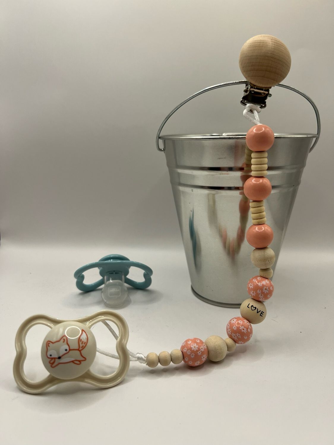 Beaded Pacifier Clip