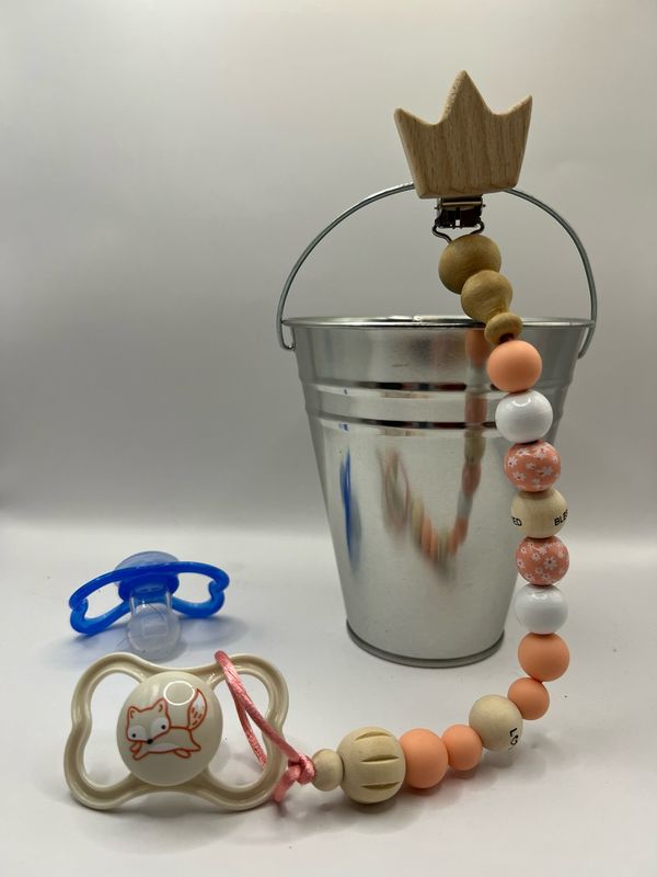Beaded Pacifier Clip