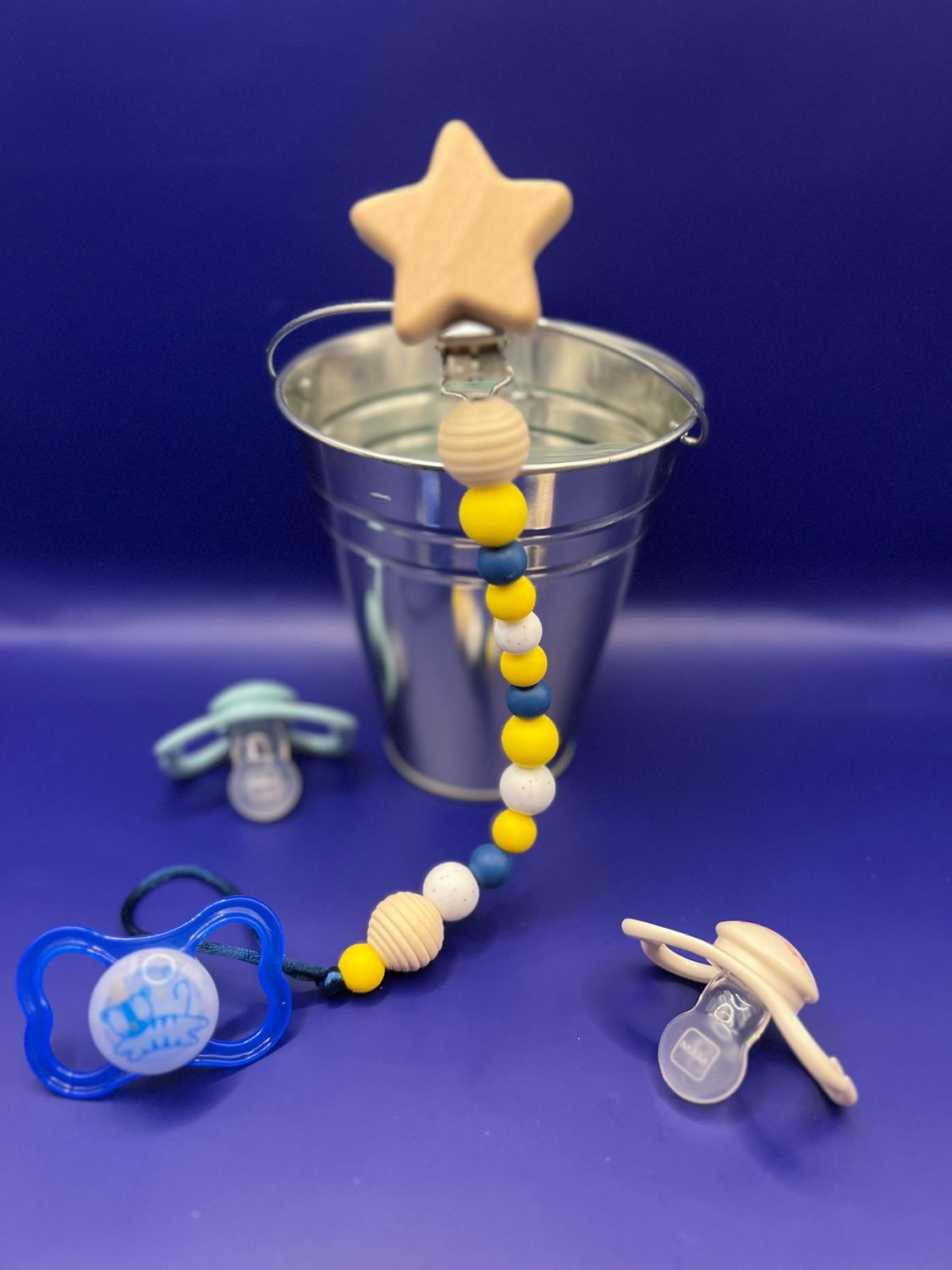 Beaded Pacifier Clip