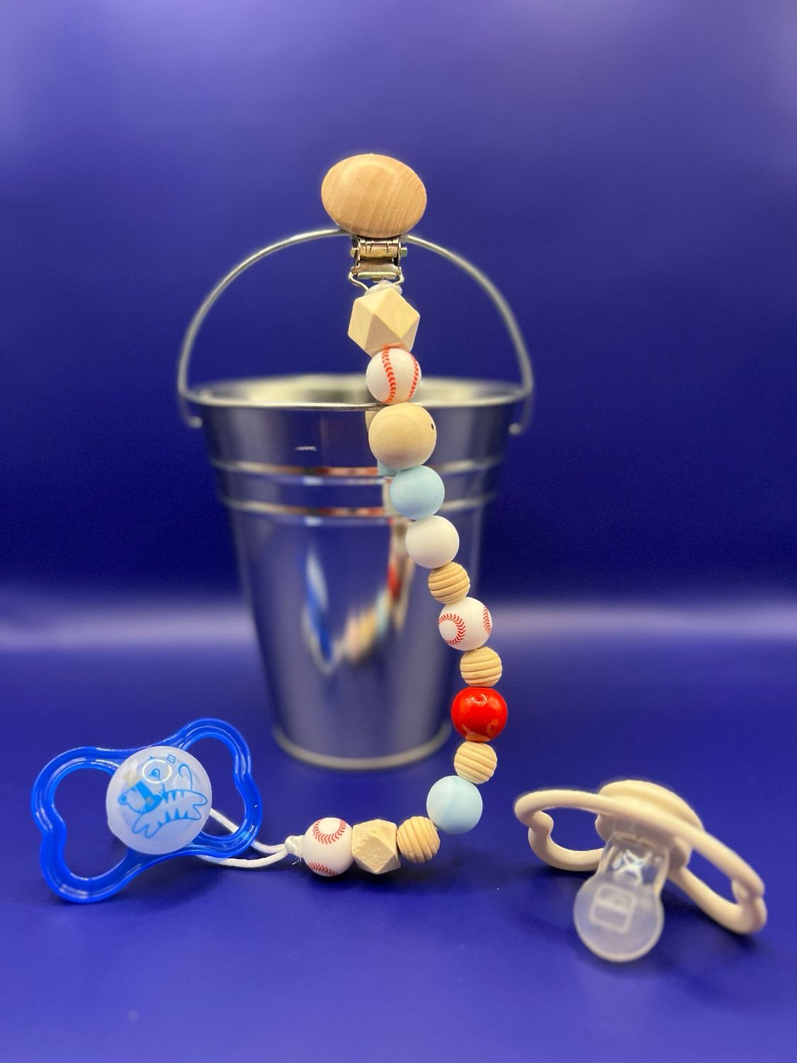 Beaded Pacifier Clip