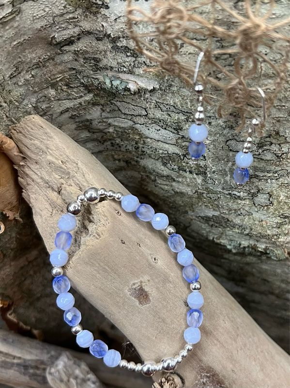 Earrings and Bracelet