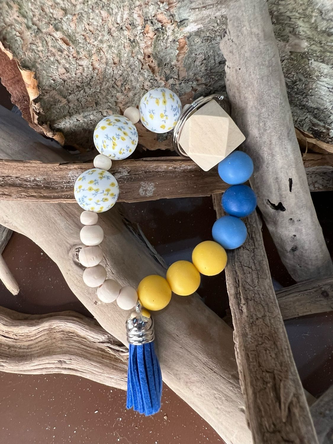 Beaded Keychain Bracelet
