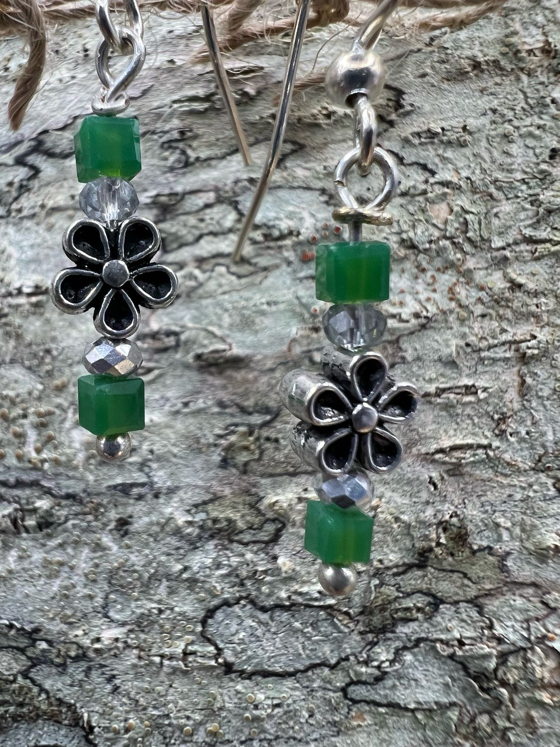 Beaded Flower Earrings