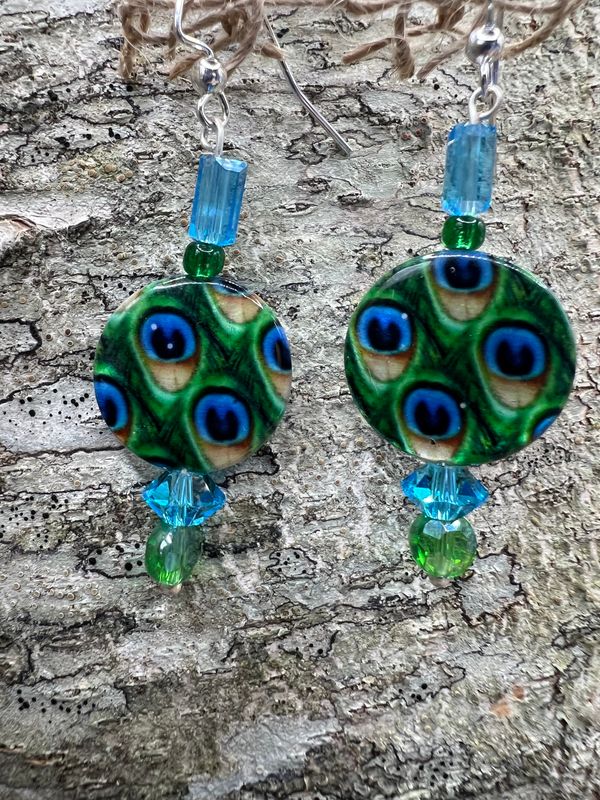 Peacock Earrings