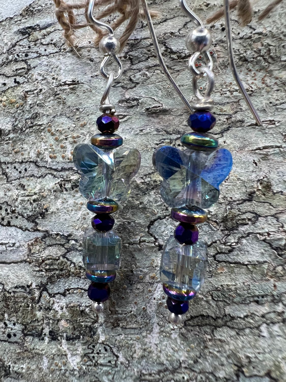 Beaded Butterfly Earrings