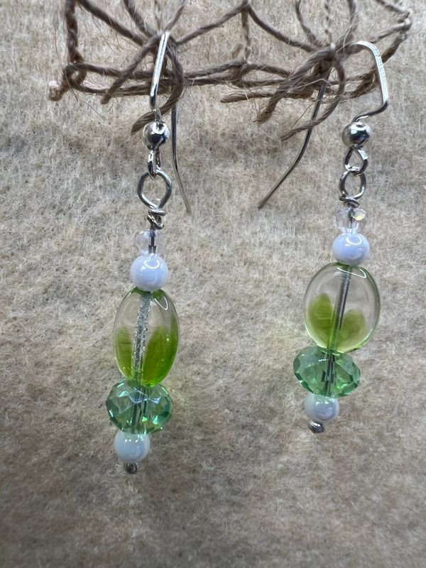 Hand Beaded Earrings