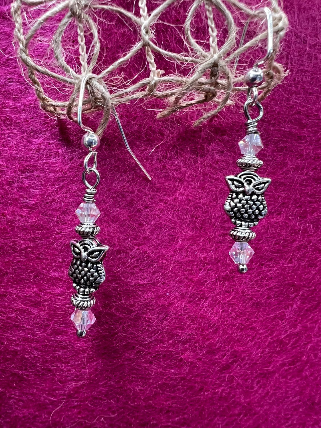Owl Beaded Earrings