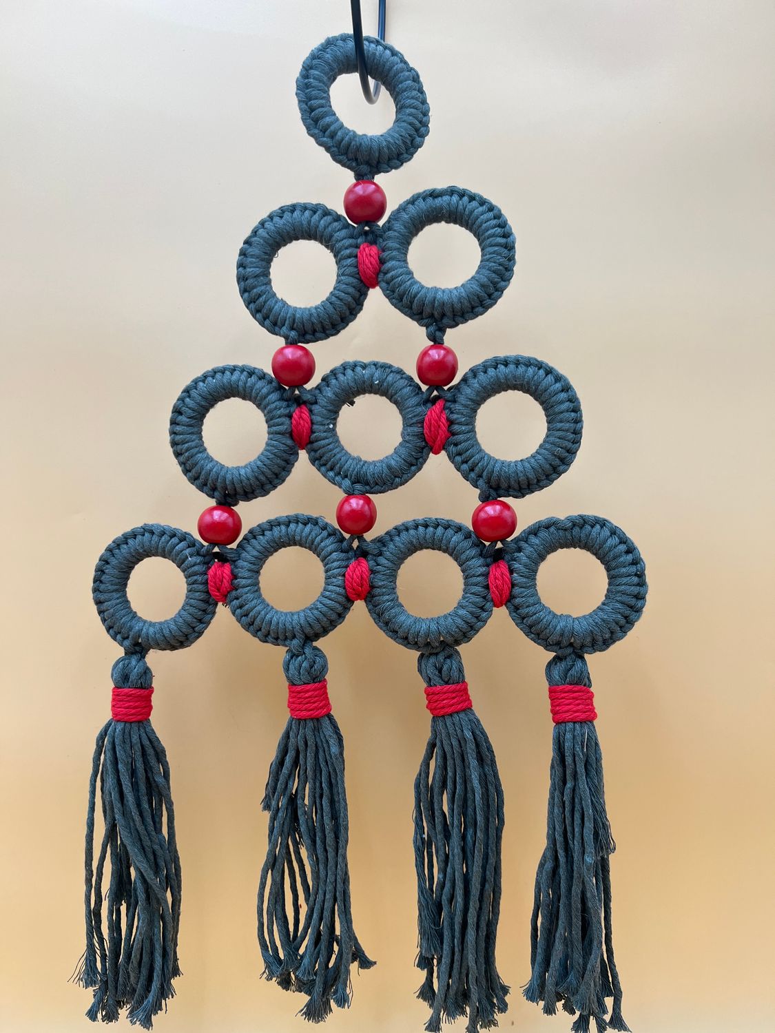 Macrame Christmas Tree Wall Hanging