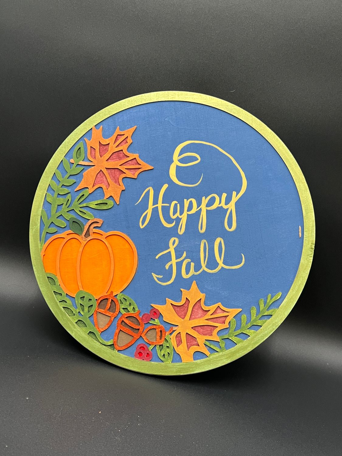 Fall Hand-painted Wall Plaque