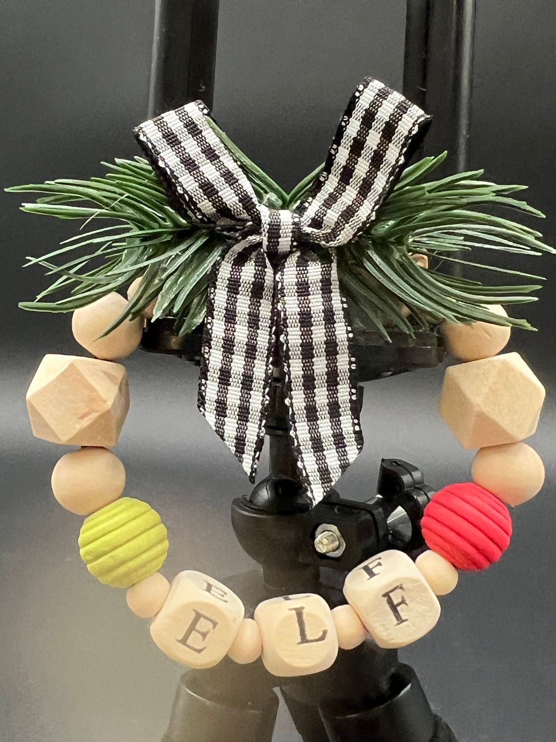 Beaded Wreath Christmas Ornament