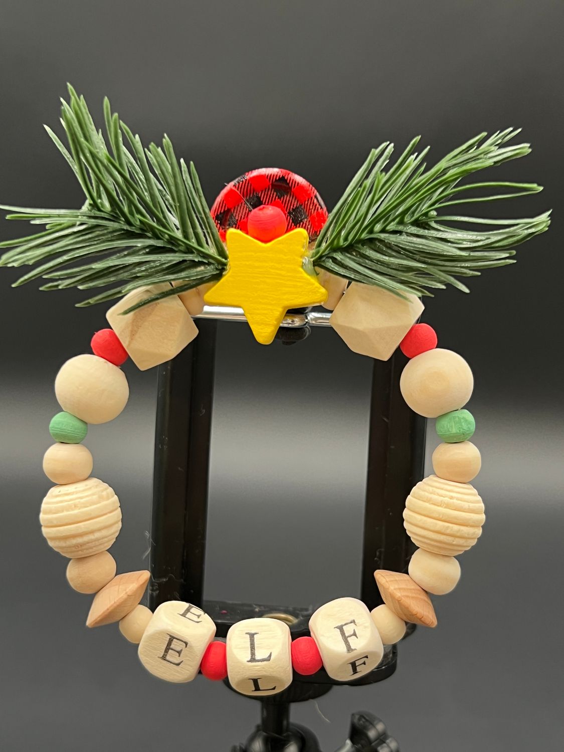 Beaded Wreath Christmas Ornament