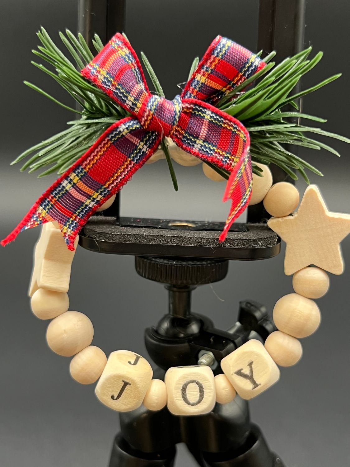 Beaded Wreath Christmas Ornament
