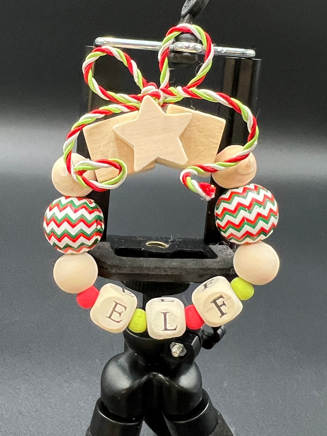Beaded Wreath Christmas Ornament