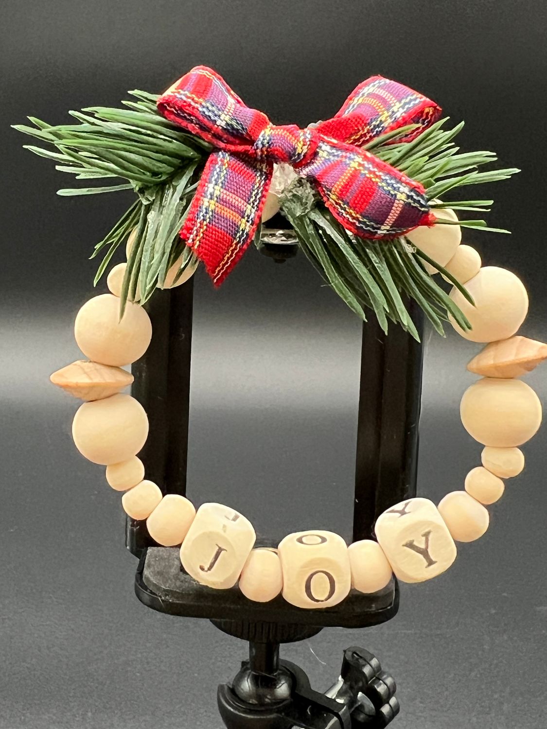 Beaded Wreath Christmas Ornament