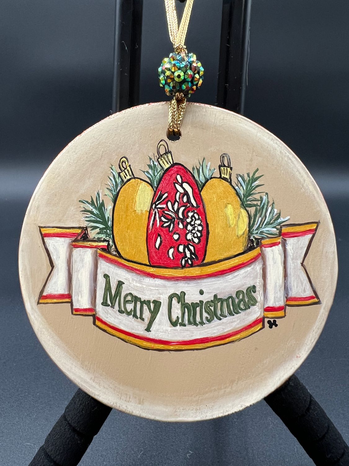 Hand painted Christmas Ornament