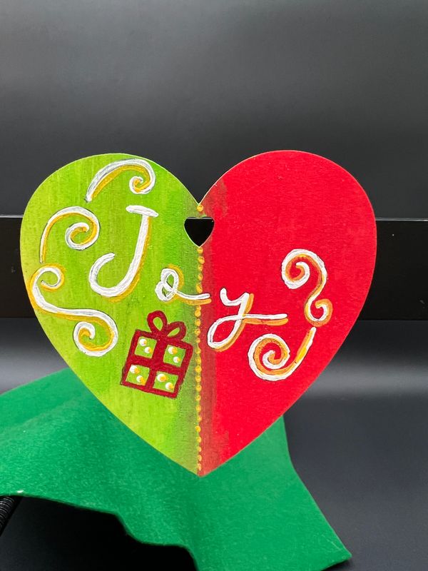 Joy Heart Magnet/ Ornament