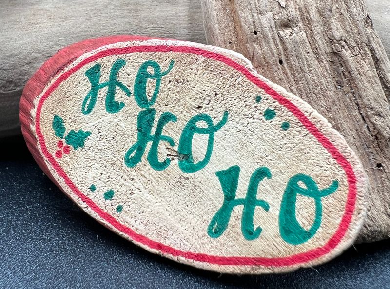 Handmade Wooden Painted Pin