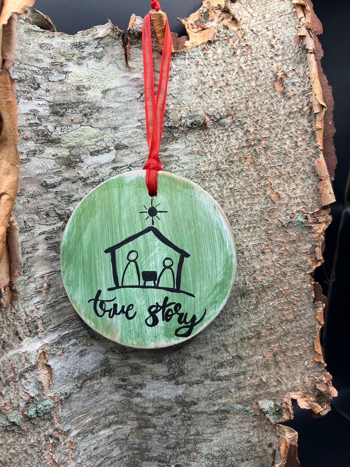 Hand Painted Wooden Ornament
