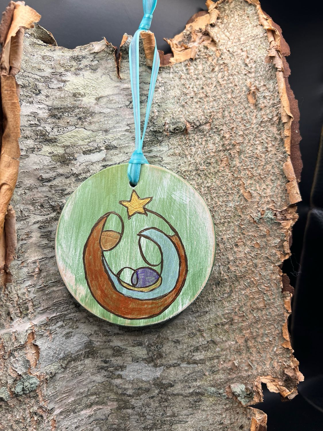 Hand Painted Wooden Ornament